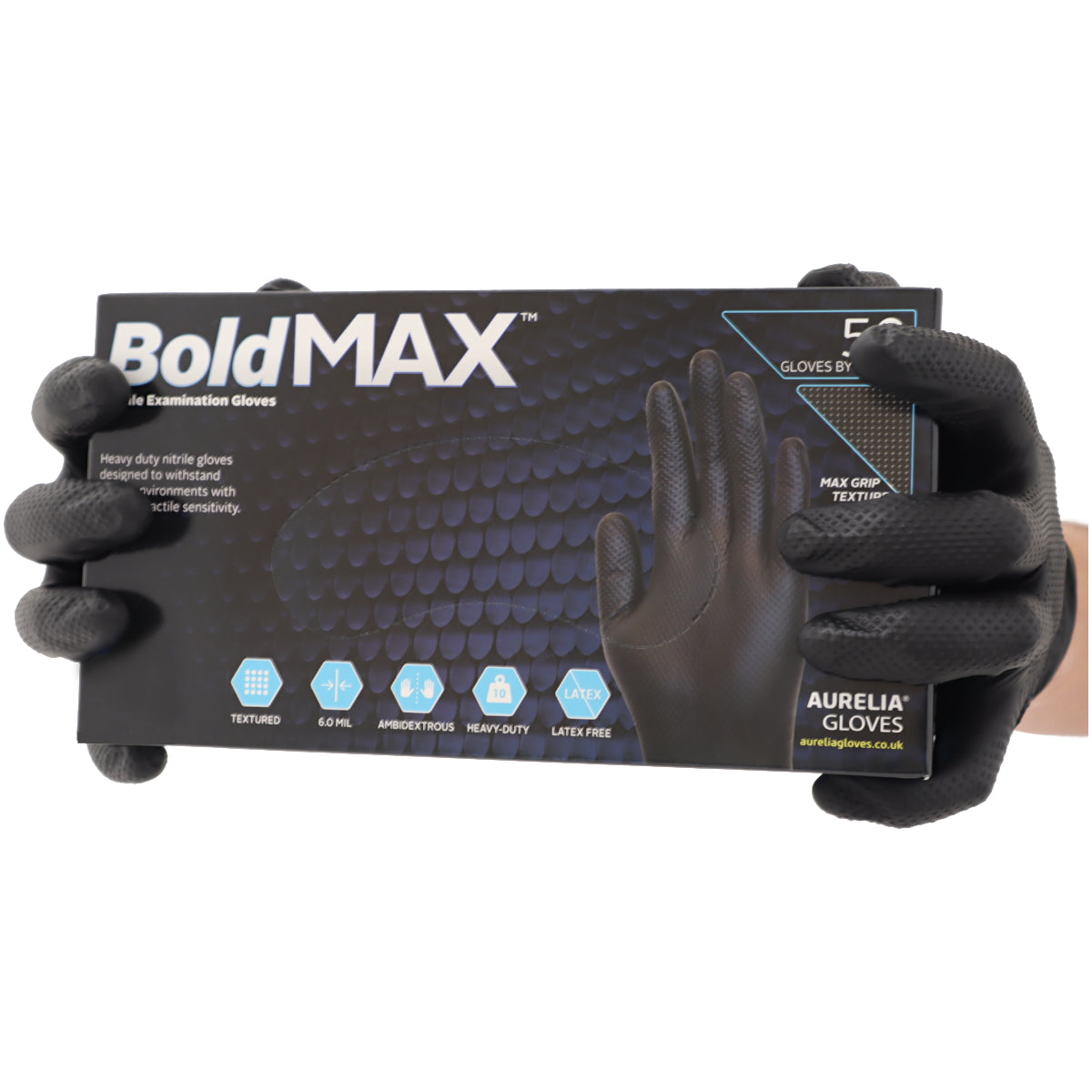 Black Bold MAX Nitrile Gloves