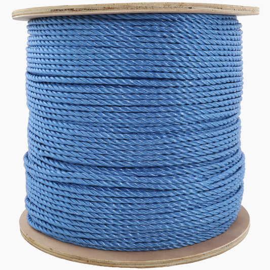 500M Drum of Versatile Blue 6mm Polypropylene Rope