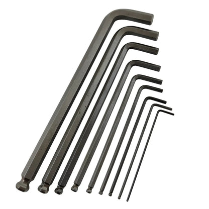 Bahco Long Ball End Hex L-Key Set - Metric 9pc Set 1.5-10mm