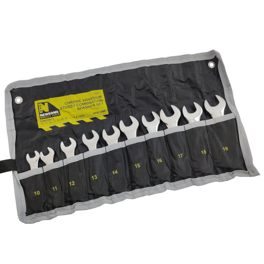 Newsome Stubby Combination Spanner 10pc Set